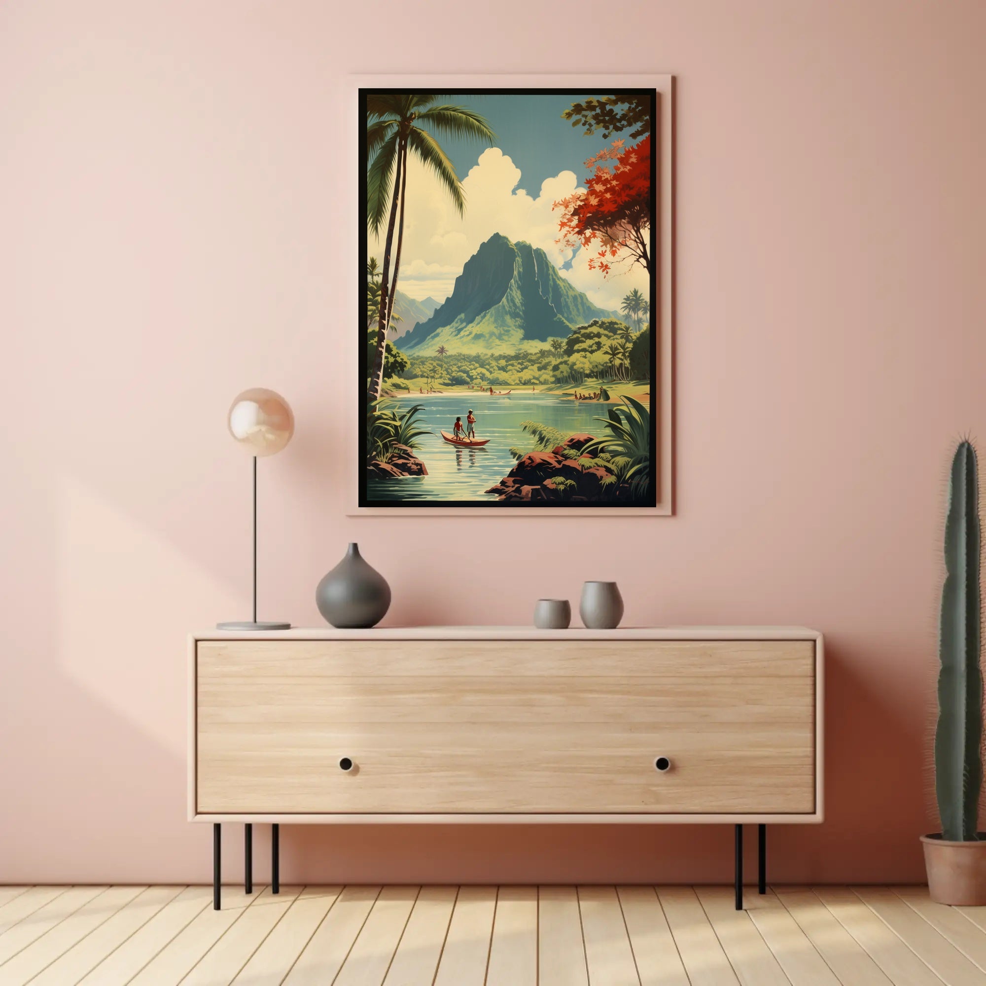 Tropical Tranquility Vintage Travel Adventure Poster PosterGoat