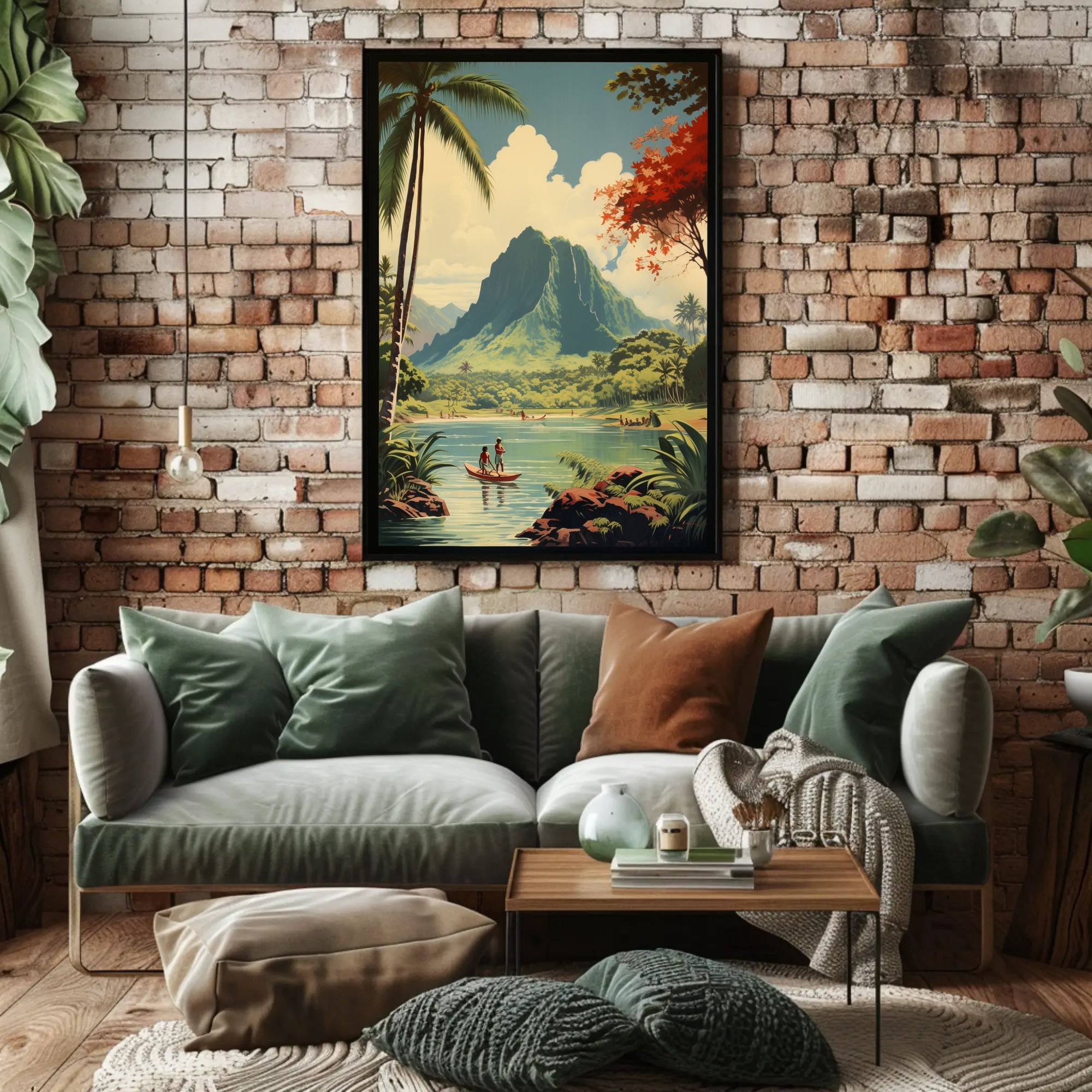 Tropical Tranquility Vintage Travel Adventure Poster PosterGoat