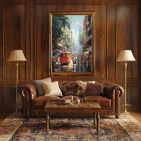 Tropical Urban Life Street Scene: Cultural or Heritage Poster PosterGoat