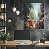 Tropical Urban Life Street Scene: Cultural or Heritage Poster PosterGoat