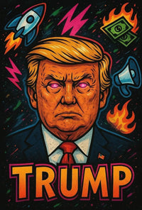 Trump Bold Pop Art Political or Propaganda Poster PosterGoat
