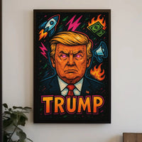 Trump Bold Pop Art Political or Propaganda Poster PosterGoat