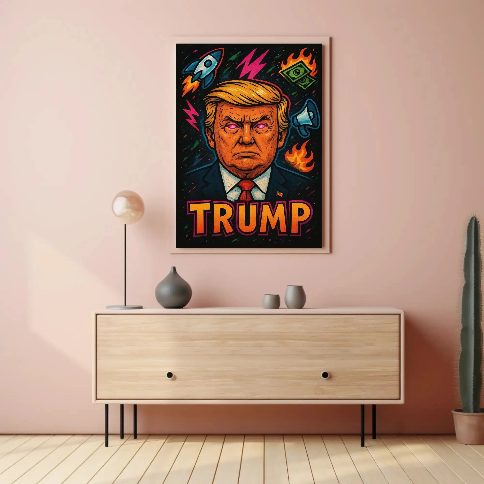Trump Bold Pop Art Political or Propaganda Poster PosterGoat