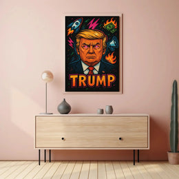 Trump Bold Pop Art Political or Propaganda Poster PosterGoat