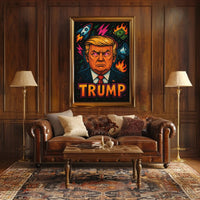 Trump Bold Pop Art Political or Propaganda Poster PosterGoat