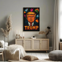 Trump Bold Pop Art Political or Propaganda Poster PosterGoat