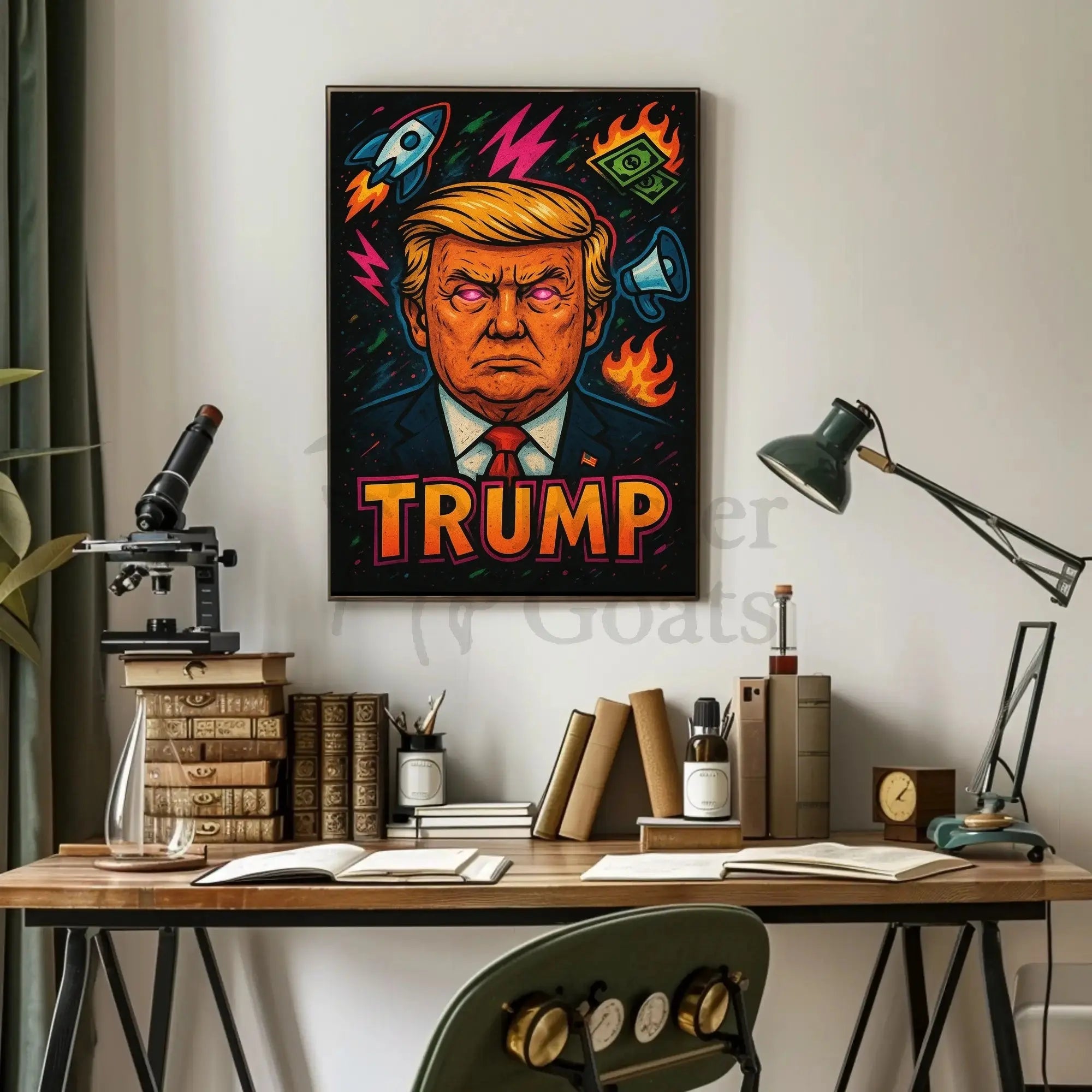 Trump Bold Pop Art Political or Propaganda Poster PosterGoat
