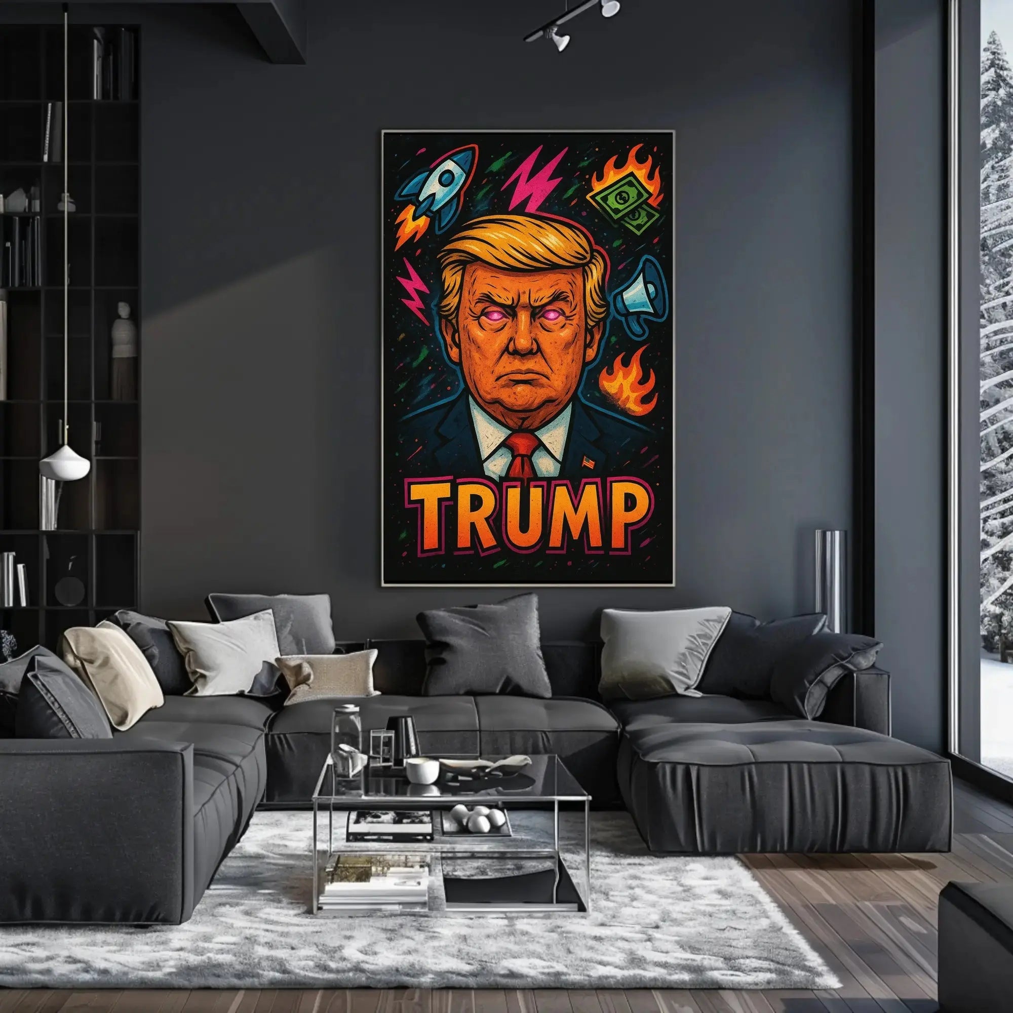 Trump Bold Pop Art Political or Propaganda Poster PosterGoat