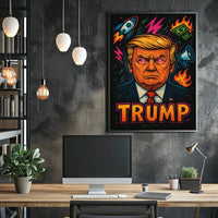 Trump Bold Pop Art Political or Propaganda Poster PosterGoat