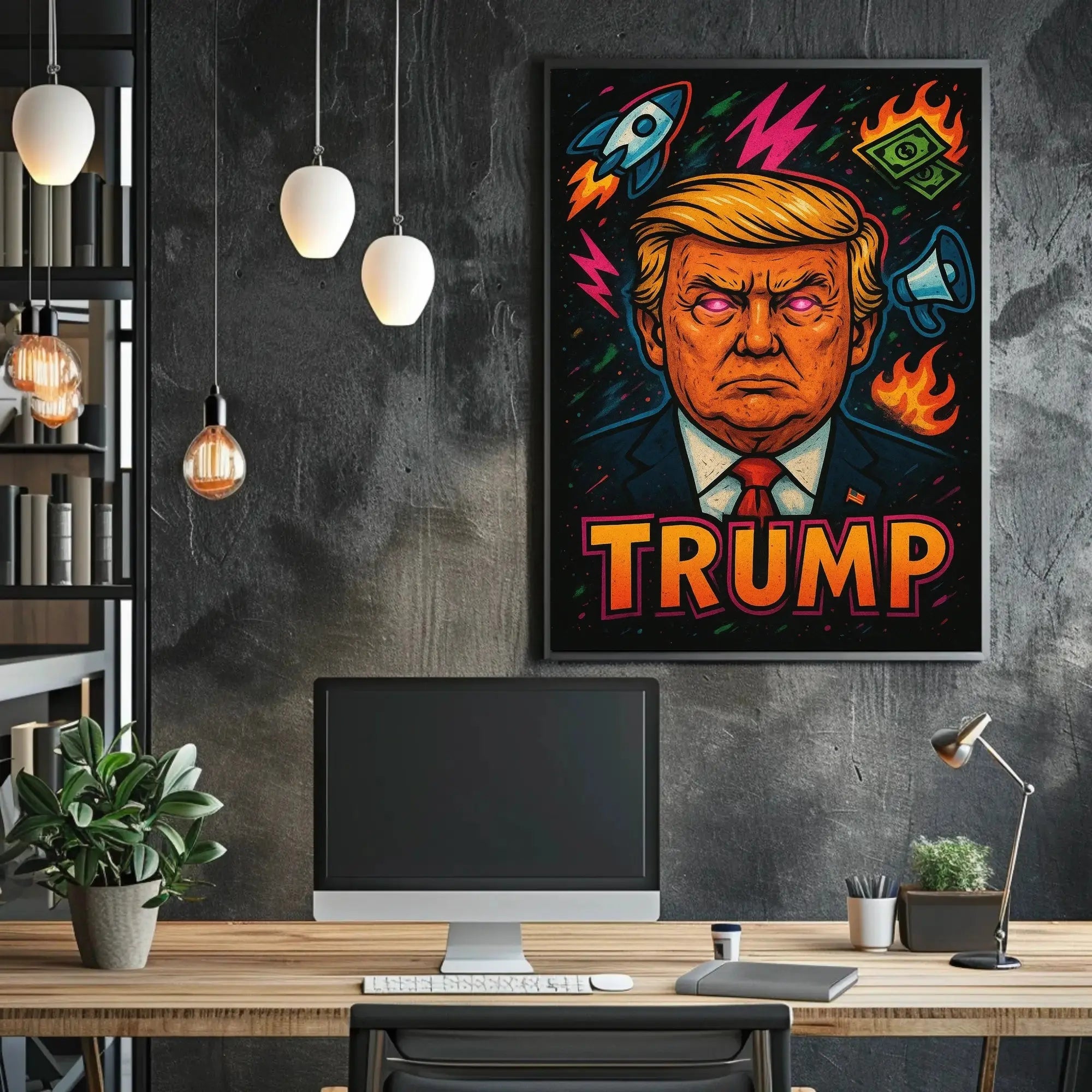 Trump Bold Pop Art Political or Propaganda Poster PosterGoat