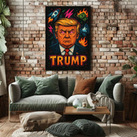 Trump Bold Pop Art Political or Propaganda Poster PosterGoat
