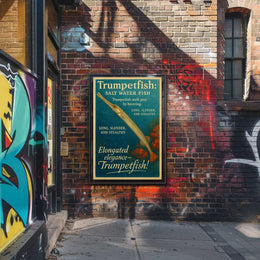 Trumpetfish The Stealthy Saltwater Poster PosterGoat