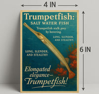 Trumpetfish The Stealthy Saltwater Poster PosterGoat