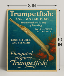 Trumpetfish The Stealthy Saltwater Poster PosterGoat