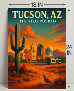 Tucson, Az The Old Pueblo Poster PosterGoat