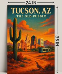 Tucson, Az The Old Pueblo Poster PosterGoat