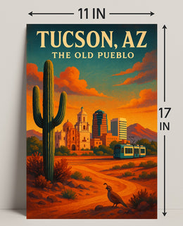 Tucson, Az The Old Pueblo Poster PosterGoat