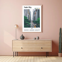 Tudor City Modern Traffic Travel Poster PosterGoat