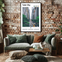 Tudor City Modern Traffic Travel Poster PosterGoat