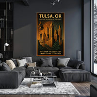 Tulsa, Ok Legacy Of Energy And Poster PosterGoat