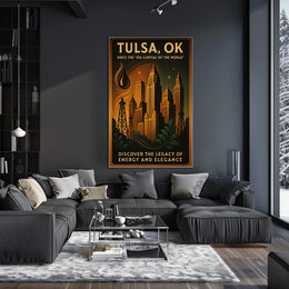 Tulsa, Ok Legacy Of Energy And Poster PosterGoat