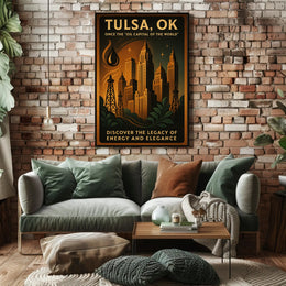 Tulsa, Ok Legacy Of Energy And Poster PosterGoat