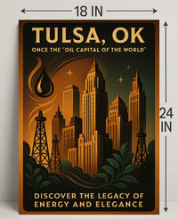 Tulsa, Ok Legacy Of Energy And Poster PosterGoat