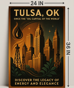 Tulsa, Ok Legacy Of Energy And Poster PosterGoat