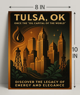 Tulsa, Ok Legacy Of Energy And Poster PosterGoat
