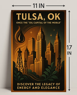 Tulsa, Ok Legacy Of Energy And Poster PosterGoat