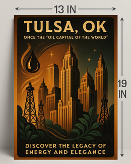 Tulsa, Ok Legacy Of Energy And Poster PosterGoat