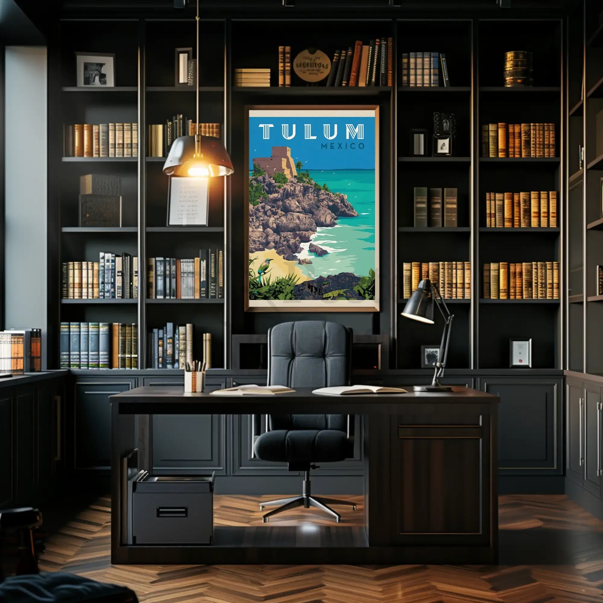 Tulum Adventure Awaits Vintage Travel Poster PosterGoat