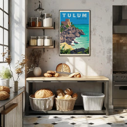 Tulum Adventure Awaits Vintage Travel Poster PosterGoat