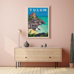 Tulum Adventure Awaits Vintage Travel Poster PosterGoat