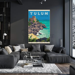 Tulum Adventure Awaits Vintage Travel Poster PosterGoat