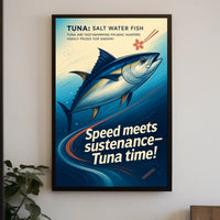 Tuna The Swift Ocean Hunter Wall Art Print PosterGoat
