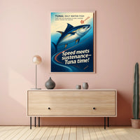 Tuna The Swift Ocean Hunter Wall Art Print PosterGoat