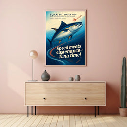 Tuna The Swift Ocean Hunter Wall Art Print PosterGoat