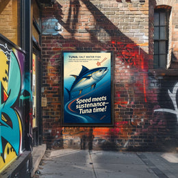 Tuna The Swift Ocean Hunter Wall Art Print PosterGoat