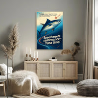 Tuna The Swift Ocean Hunter Wall Art Print PosterGoat