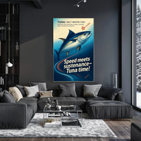 Tuna The Swift Ocean Hunter Wall Art Print PosterGoat