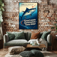 Tuna The Swift Ocean Hunter Wall Art Print PosterGoat