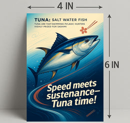 Tuna The Swift Ocean Hunter Wall Art Print PosterGoat