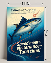 Tuna The Swift Ocean Hunter Wall Art Print PosterGoat