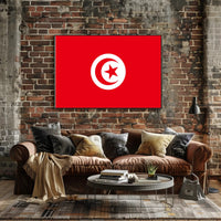 Tunisia National Flag Art Print for Country Flag Poster PosterGoat