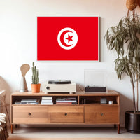 Tunisia National Flag Art Print for Country Flag Poster PosterGoat