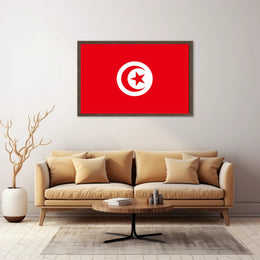 Tunisia National Flag Art Print for Country Flag Poster PosterGoat