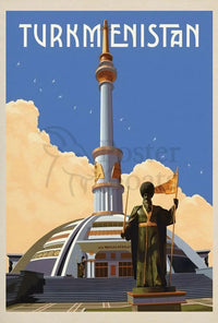 Turkmenistan Architectural Heritage Cultural or Heritage Poster PosterGoat