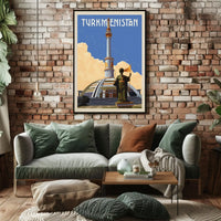 Turkmenistan Architectural Heritage Cultural or Heritage Poster PosterGoat