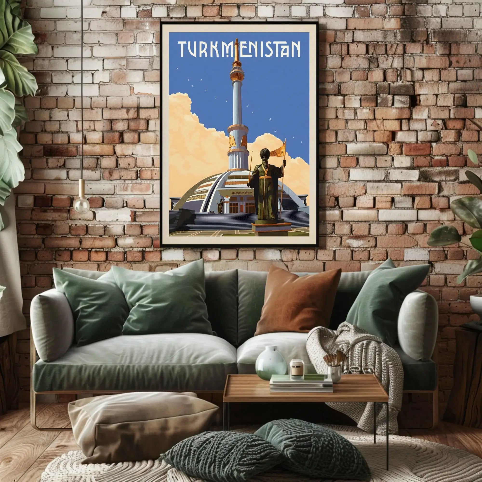 Turkmenistan Architectural Heritage Cultural or Heritage Poster PosterGoat